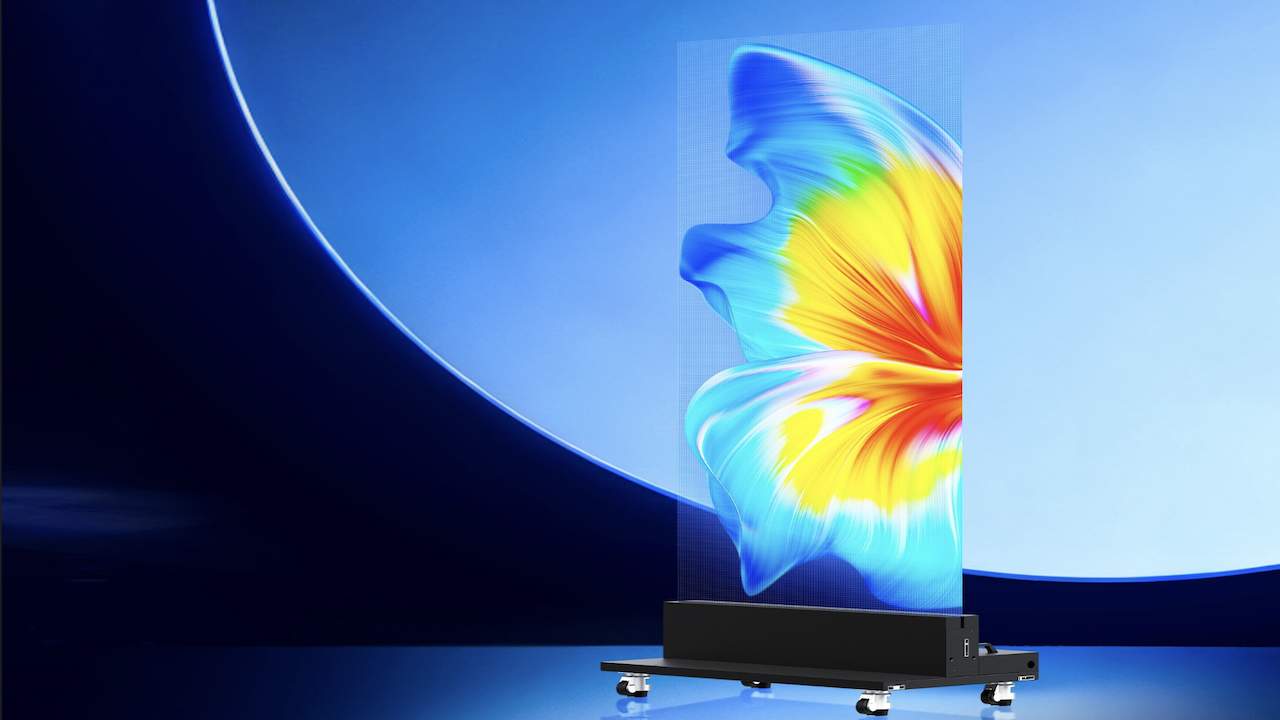 Ultra-Transparent Holographic LED