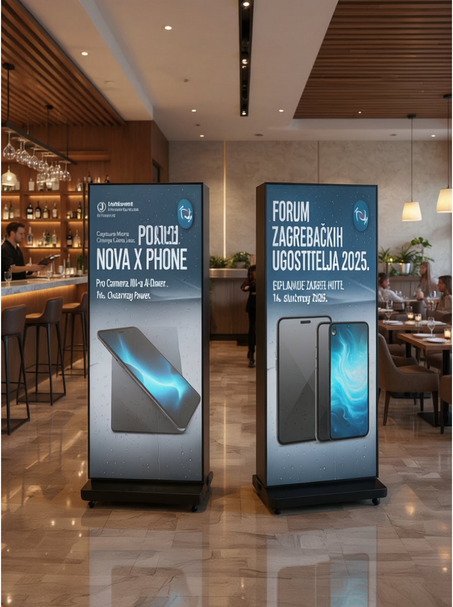 OBOSTRANI LED POSTER