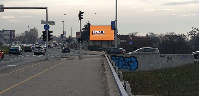 60m2 LED screen installation in center of Zagreb